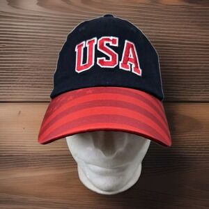 USA Trucker Hat Snapback Adjustable Mens OS Meshback Flag On Bill New With‎ Tags